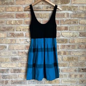 Topshop Blue & Black Tank Dress
